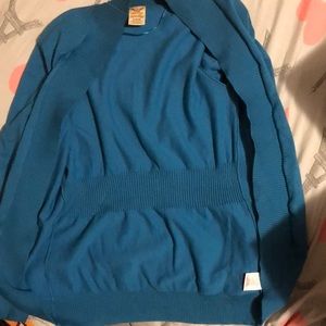 Blue cardigan